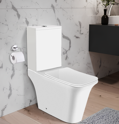 Унитаз напольный с бачком Cerutti SPA CT8457 белый с сиденьем микролифт безободковый каскадный смыв - фото 4